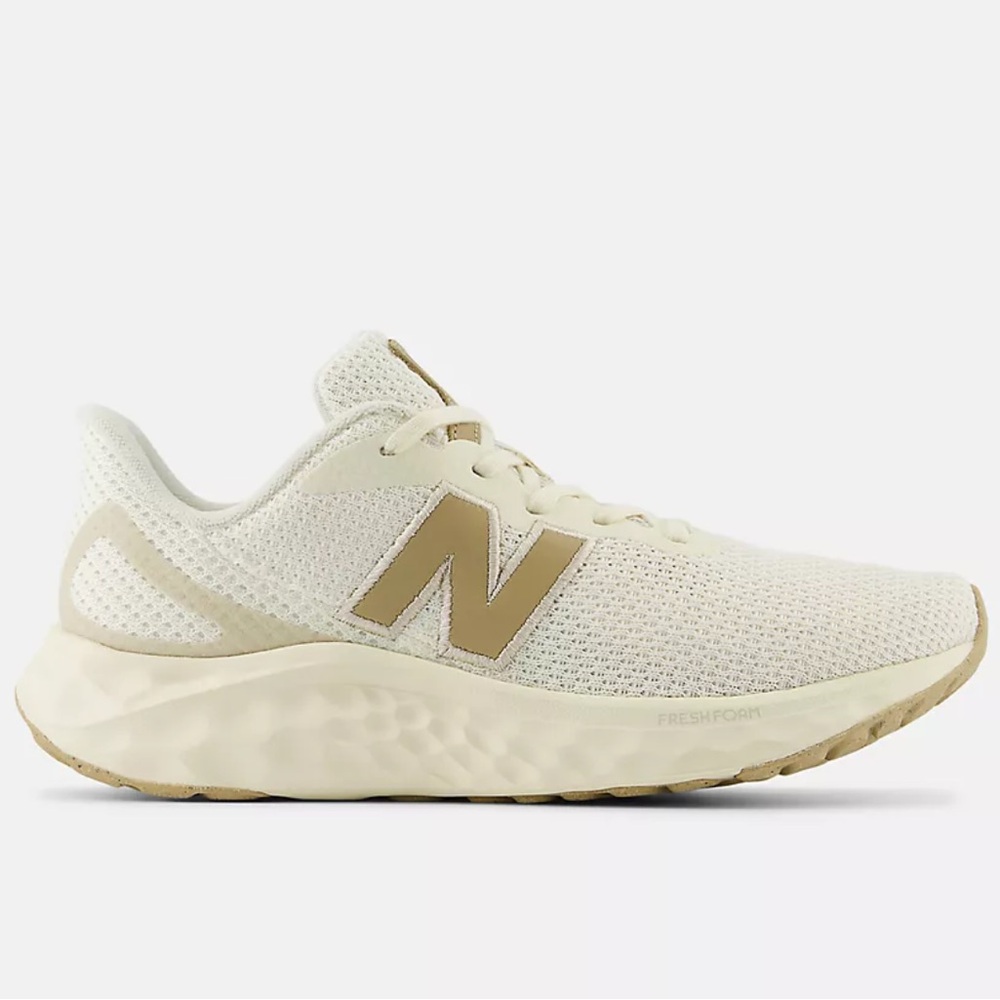 Aris Athletic Running Shoes in Cream and Tan
